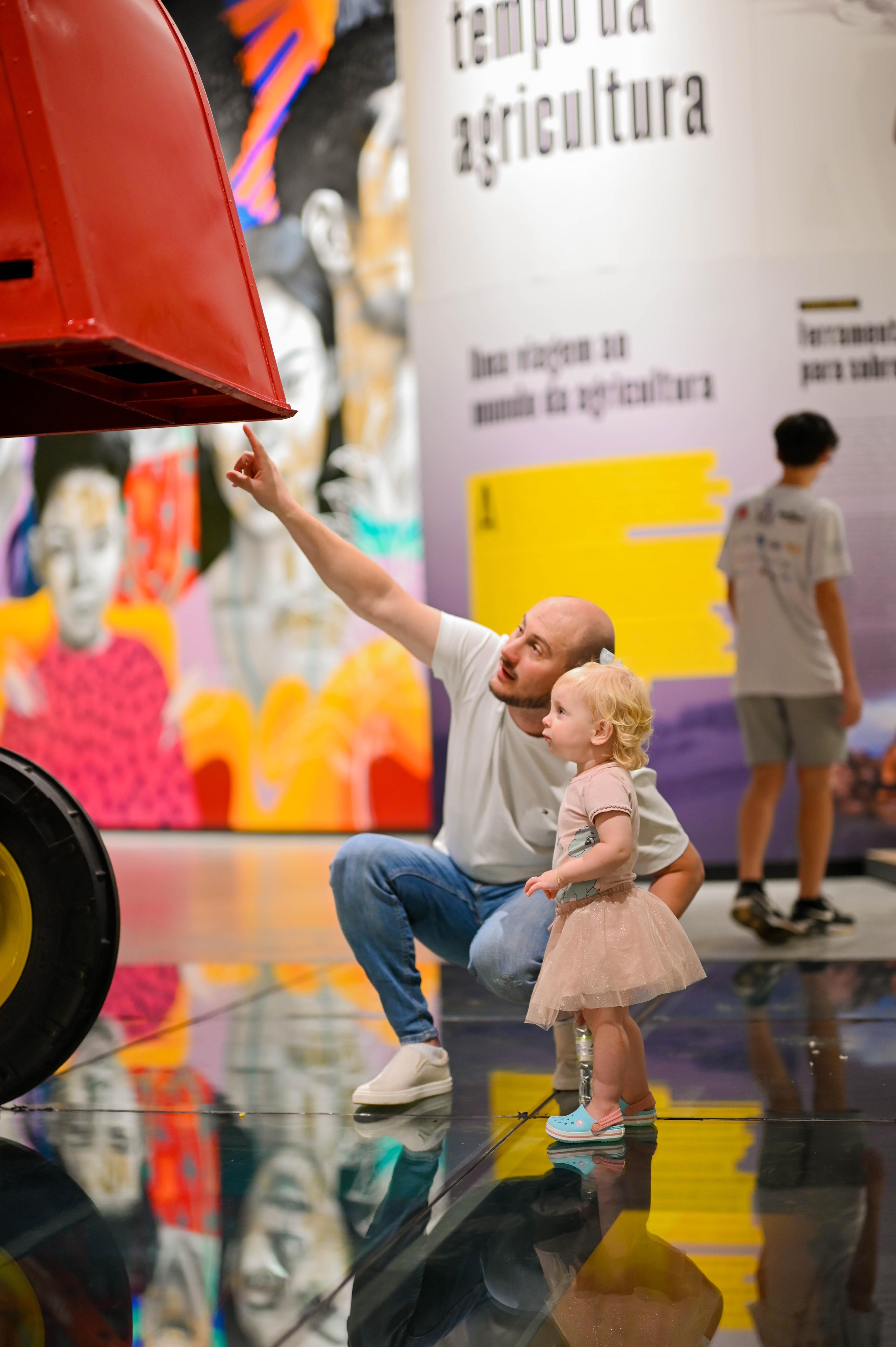 Pai e filha no Museu